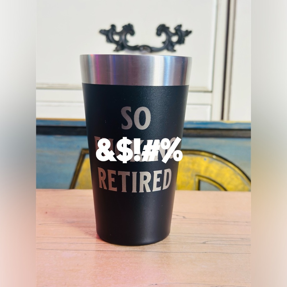 Stanley Adventure Stacking Beer Pint 16 oz • Funny Retirement Gift